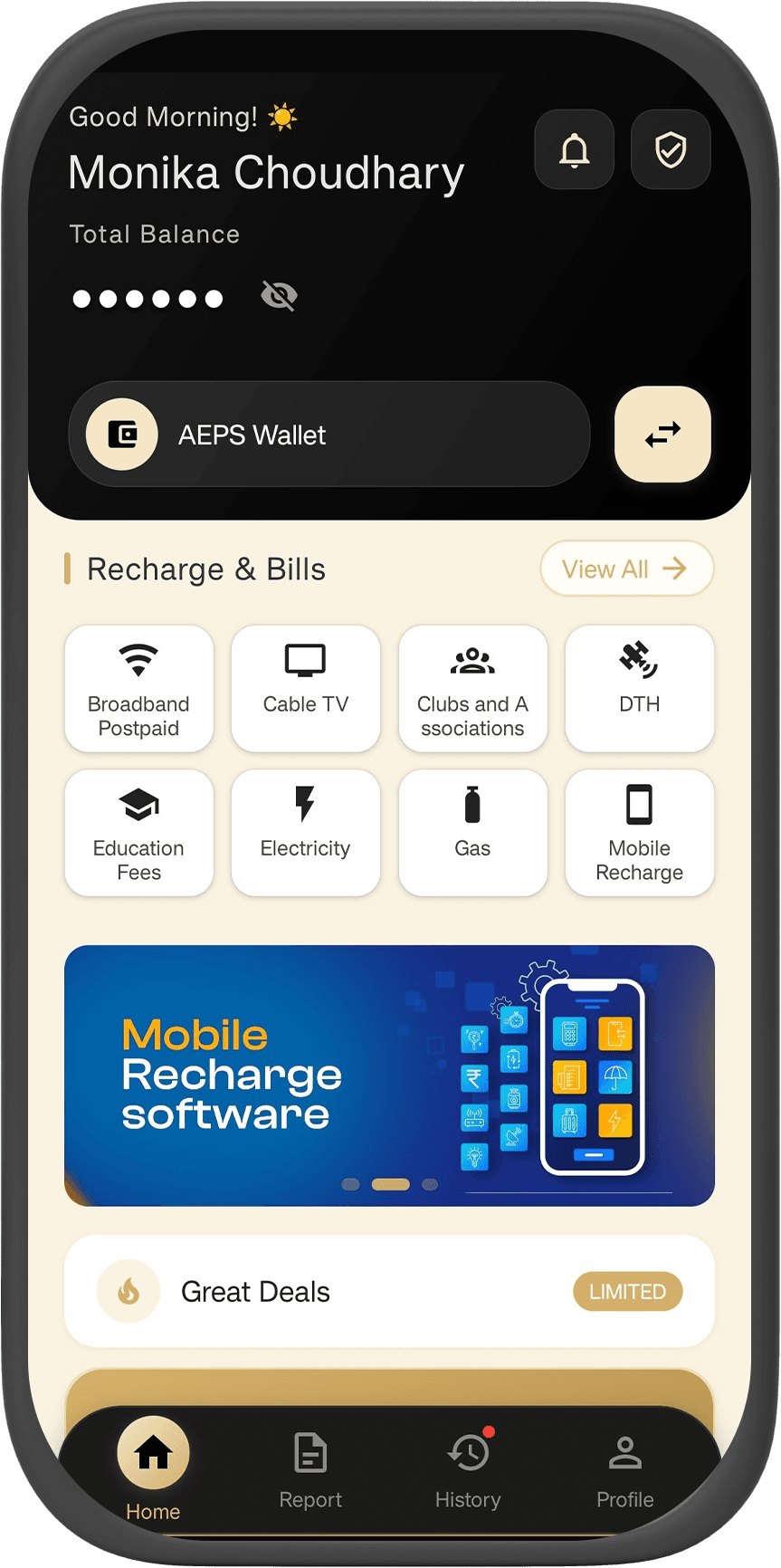 Central App Mockup