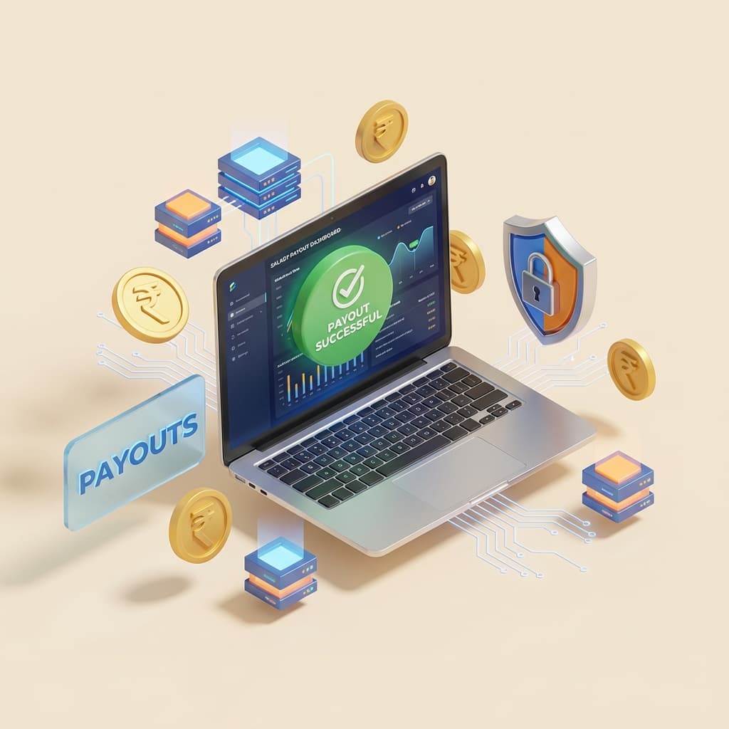 Fintech Professional Dashboard with Rupee symbols