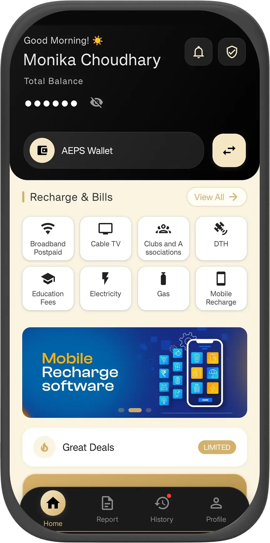 Central App Mockup